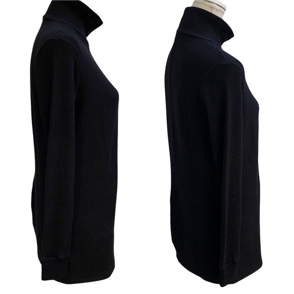 Monrow Rib Knit Mockneck Tunic Top NWT - Picture 5 of 9